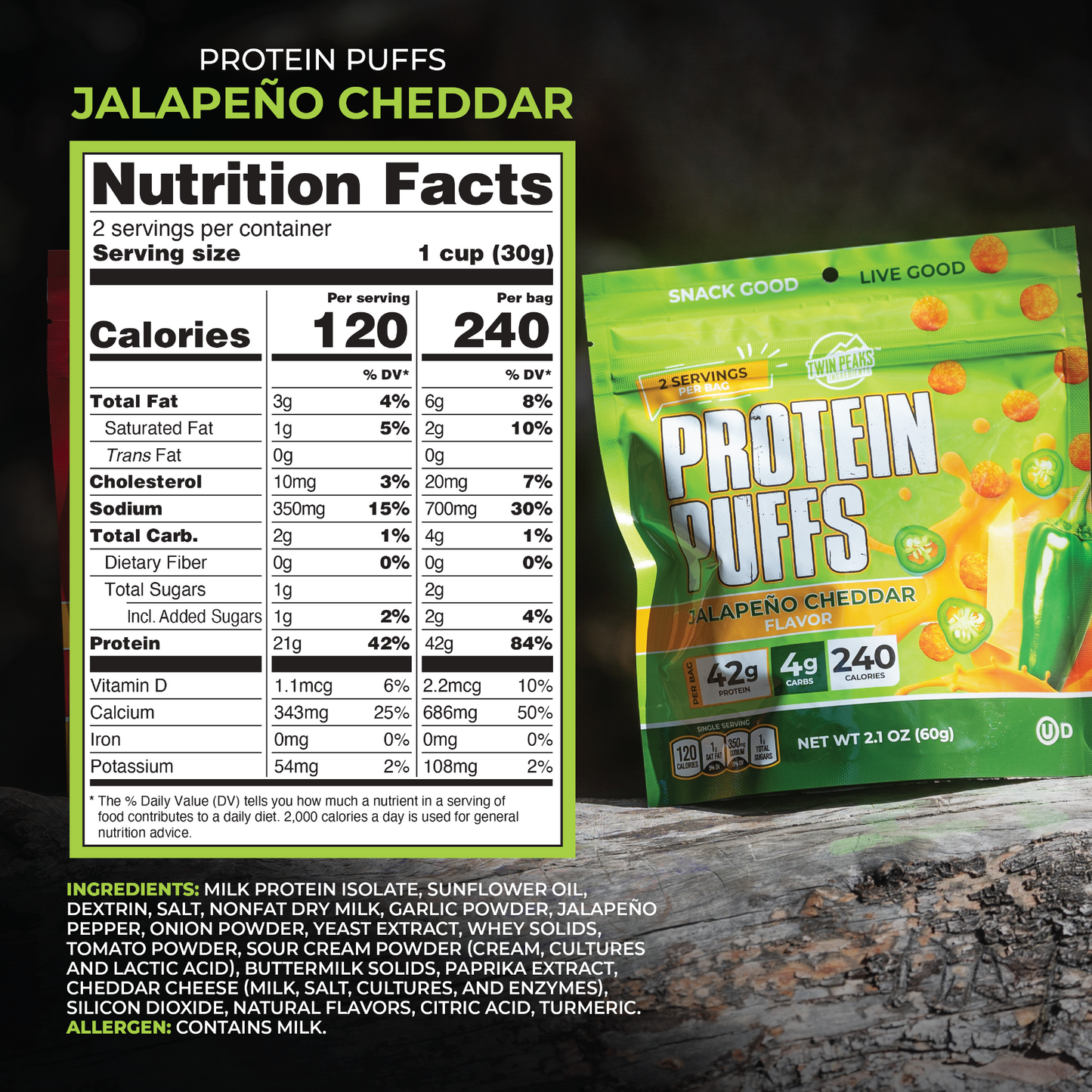12 Pack Travel Size Combo - Jalapeño Cheddar Flavor