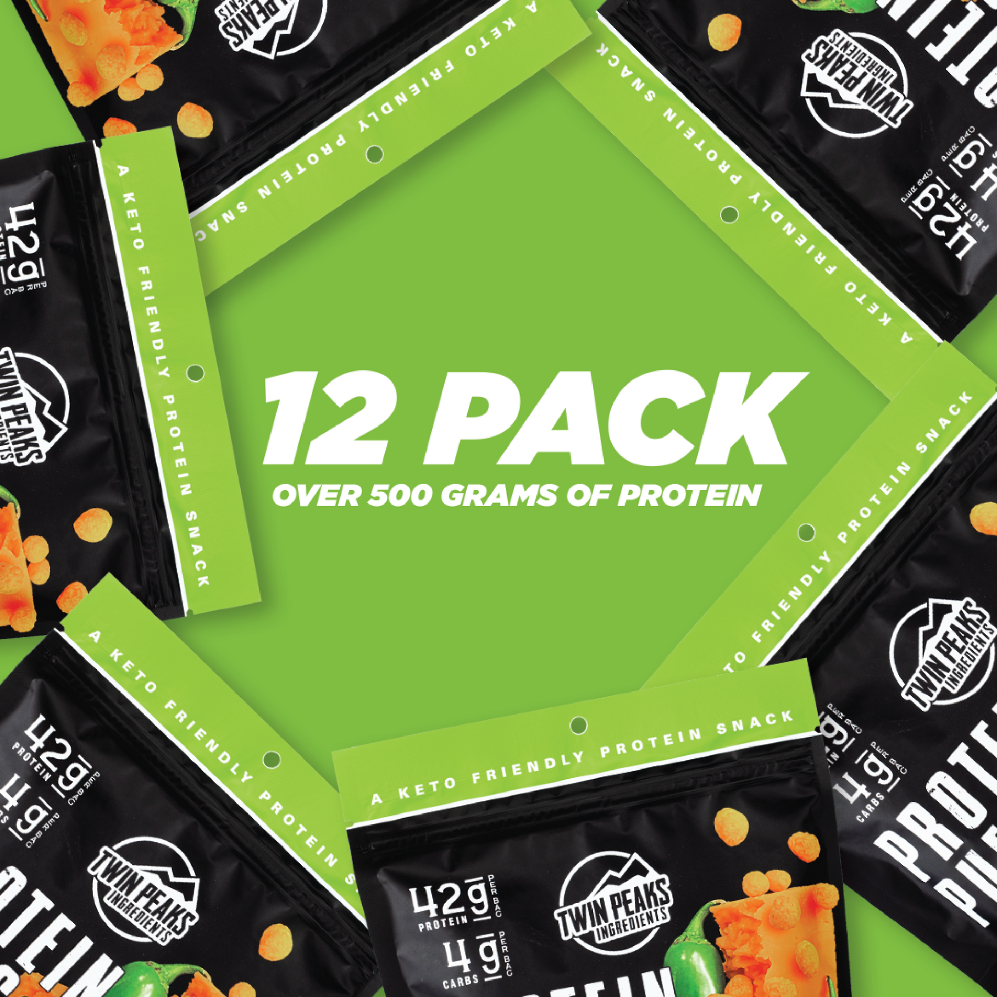 12 Pack - Over 500 Grams Of Protein