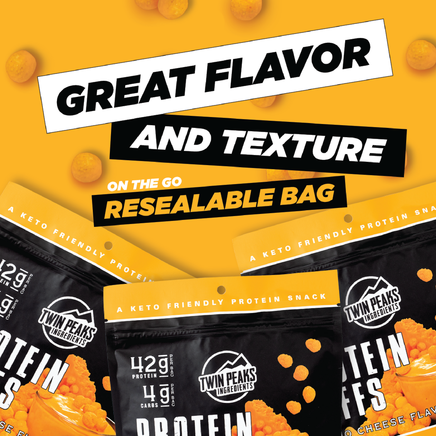 Great Flavor, On The Go Resealable Bag