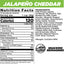 Jalapeno Cheddar Nutrition Facts & Ingredients