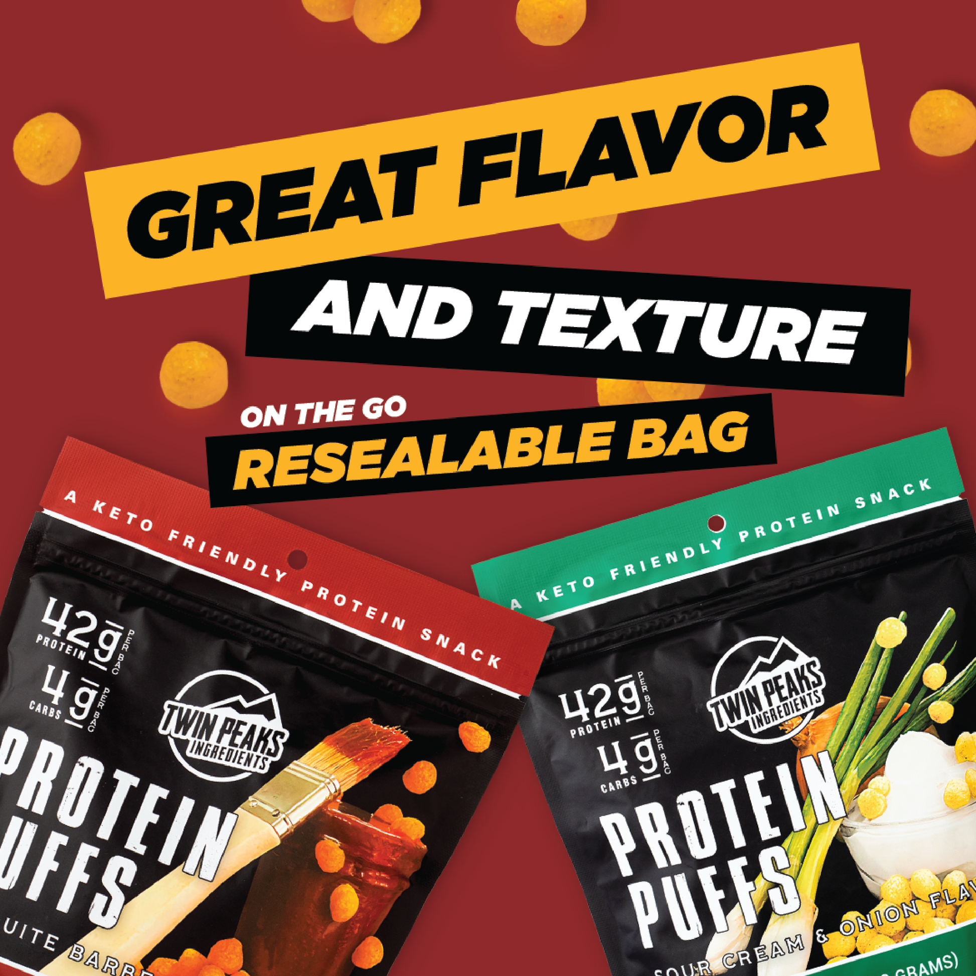 Great Flavor, On The Go Resealable Bag